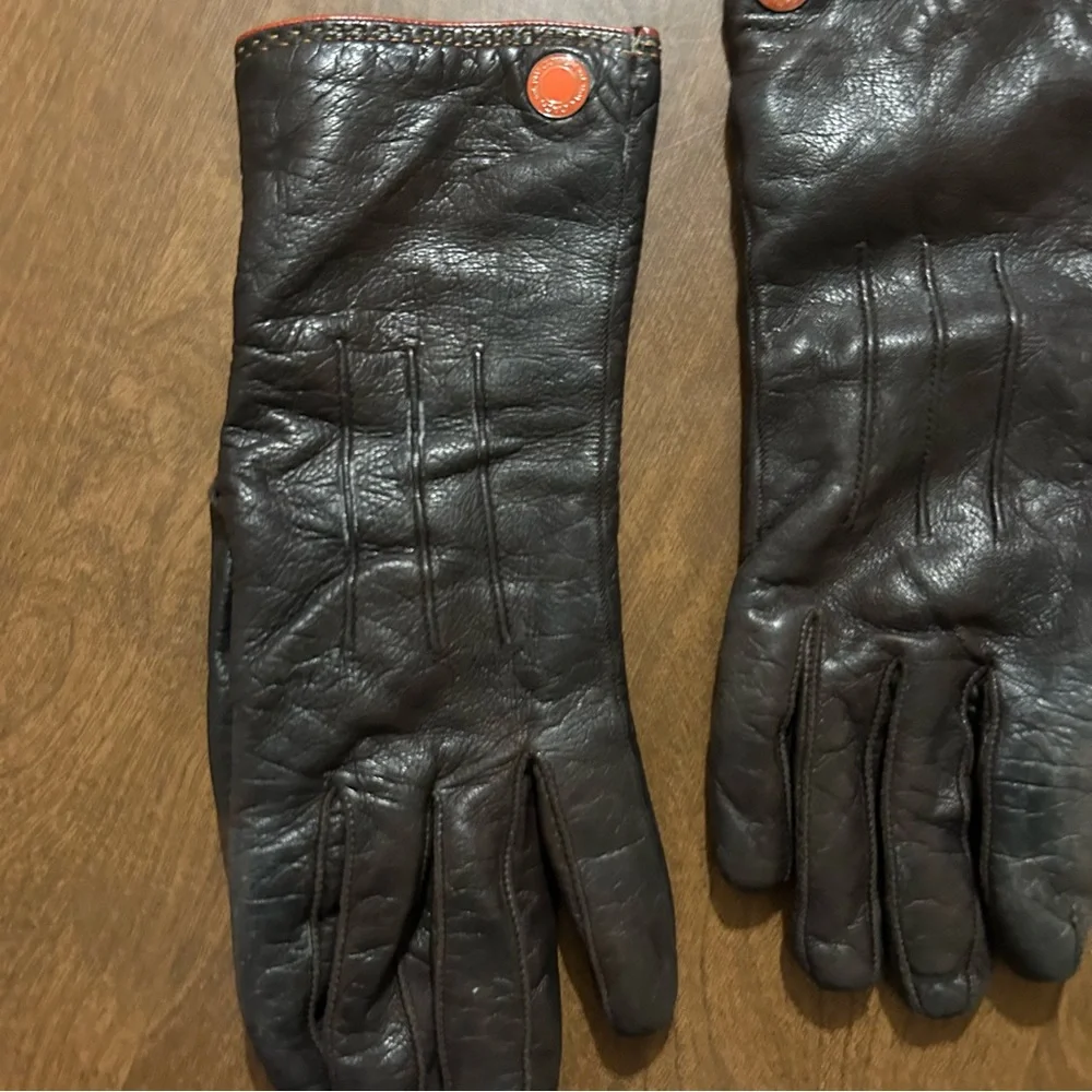Coach leather gloves 6.5